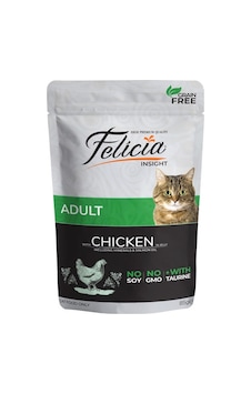 Felicia Tavuklu Tahılsız Pouch Konserve Yetişkin Kedi Maması 85 G Felicia Tavuklu Tahılsız Pouch Konserve Yetişkin Kedi Maması 85 G