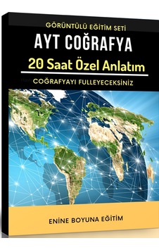 Ayt Coğrafya Görüntülü Eğitim Seti 20 Saat Özel Anlatım