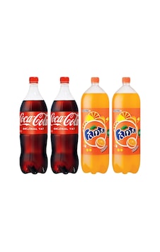 Coca Cola 2 x 2.5 L + Fanta Portakal 2 x 2.5 L