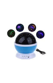 Starmaster 5 Volt Yıldız Yansıtmalı Küre Tip Gece Lambası Klc-03 Çok Renkli Starmaster 5 Volt Yıldız Yansıtmalı Küre Tip Gece Lambası Klc-03 Çok Renkli