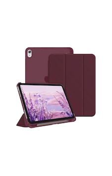 Apple iPad Uyumlu Air 5. 10.9 İle Uyumlu Kılıf Cover Kalem Bölmeli Pc Case-10. Değil-a2588 A2589 A2591 Mürdüm Sku: Zeusb0g25mkb4l Arka Kapak
