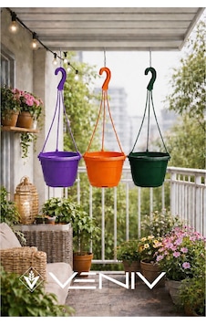3 Adet Askılı Dekoratif Saksı - Askılar Dahil- 18 Cm X 12 Cm 44634034 3 Adet Askılı Dekoratif Saksı - Askılar Dahil- 18 Cm X 12 Cm 44634034