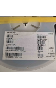 Zc0204fke07-7k68aa 7k68 0204 Smd Direnç 500 Adet Zc0204fke07-7k68aa 7k68 0204 Smd Direnç 500 Adet
