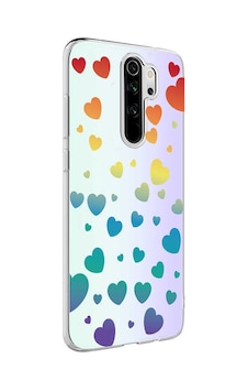 Xiaomi Redmi Note 8 Pro Kılıf M-blue Desenli Kılıf Heart No3