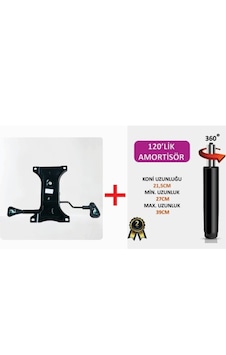 Sandofis Çift Kollu Premium Mekanizma+120'lik Siyah Amortiör Sandofis Çift Kollu Premium Mekanizma+120'lik Siyah Amortiör