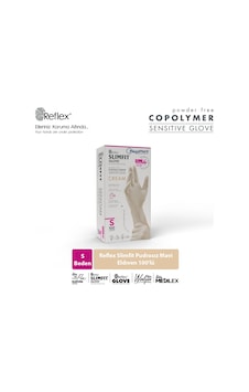 Slimfit Glove Pudrasız Yırtılmaya Dayanıklı Tek Kullanımlık Krem Eldiven 100'lü Slimfit Glove Pudrasız Yırtılmaya Dayanıklı Tek Kullanımlık Krem Eldiven 100'lü