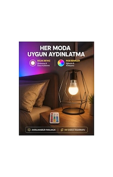 Kumanda Destekli Çok Renkli Akıllı Led Ampul Yeni Nesil Altın Kumanda Destekli Çok Renkli Akıllı Led Ampul Yeni Nesil Altın