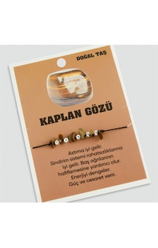 Kaplangözü Doğaltaşlı İp Bileklik 0191 Kahverengi Kaplangözü Doğaltaşlı İp Bileklik 0191 Kahverengi