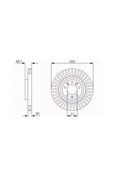 Peugeot 3008 Suv 1.2 Puretech 130 2016-2020 Bosch Ön Fren Diski Peugeot 3008 Suv 1.2 Puretech 130 2016-2020 Bosch Ön Fren Diski