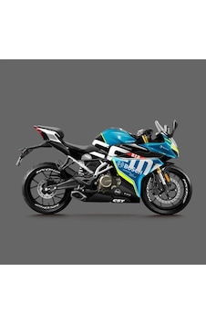 Cf Moto 250 Sr Motosiklet Jant İçi Yazı Sticker Etiket Modeli Beyaz