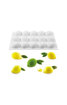 Tahtakale Toptancı 3d Meyve Limon Şekilli Silikon Kalıp Pasta Kek Ve Çikolata Kalıbı 15 Li Çok Renkli