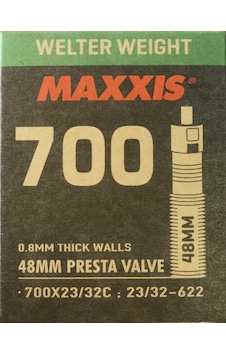 Maxxis Welter Weight İç Lastik 700x23-32c İnce Sibop 48mm Maxxis Welter Weight İç Lastik 700x23-32c İnce Sibop 48mm