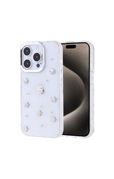 Apple Uyumlu iPhone 15 Pro Kılıf Airbag Tasarımlı Simli Şeffaf Zore Kutup Kapak Yıldız Apple Uyumlu iPhone 15 Pro Kılıf Airbag Tasarımlı Simli Şeffaf Zore Kutup Kapak Yıldız