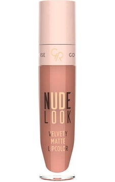 Golden Rose Nude Look Velvety Matte Lipcolor Ruj 02 Peachy Nude