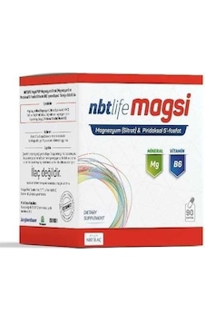 Nbt Life Magsi Magnezyum Sitrat Piridoksal 5 Fosfat 90 Kapsül Nbt Life Magsi Magnezyum Sitrat Piridoksal 5 Fosfat 90 Kapsül