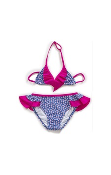 Endeep Kız Çocuk Desenli Üçgen Bikini Takımı Çok Renkli Endeep Kız Çocuk Desenli Üçgen Bikini Takımı Çok Renkli