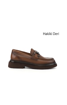 Gönderir Erkek Taba Antik Hakiki Deri Loafer Ayakkabı Ddma73542943