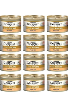 Purina Gourmet Gold Kıyılmış Hindili Kedi Konservesi 12 x 85 G