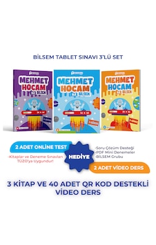 Bilsem Tablet Sınavı Mehmet Hocam 3'lü Set Bilsem Tablet Sınavı Mehmet Hocam 3'lü Set