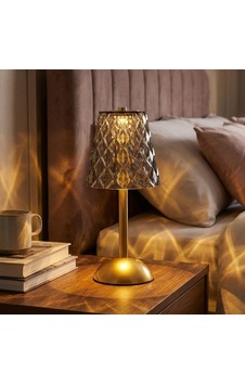 Uzun Gri Baklava Desenli Kristal Görünümlü Led Masa Lambası, Şarjlı Ve Dokunmatik, 3 Renk Modlu Dekoratif Gece Aydınlatması Diğer Uzun Gri Baklava Desenli Kristal Görünümlü Led Masa Lambası, Şarjlı Ve Dokunmatik, 3 Renk Modlu Dekoratif Gece Aydınlatması Diğer