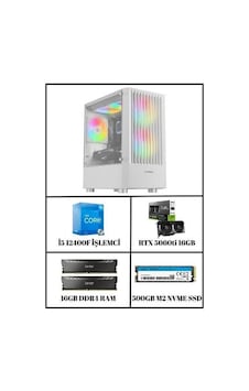 Ramtech Glacıer RTX 5060 TI İ5-12400F 16 GB 500 GB M2 Nvme SSD Free Dos Masaüstü Oyuncu Bilgisayarı Ramtech Glacıer RTX 5060 TI İ5-12400F 16 GB 500 GB M2 Nvme SSD Free Dos Masaüstü Oyuncu Bilgisayarı