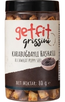Getfit Karabuğdaylı Haşhaşlı Grissini 80 Gr
