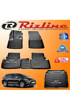 Peugeot 3008 3D Paspas + Bagaj Havuzu 2016-2020 Arası Set Rizline N11.31523 Peugeot 3008 3D Paspas + Bagaj Havuzu 2016-2020 Arası Set Rizline N11.31523