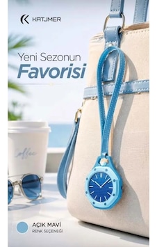 Katjmer Boyol Pop Renkli Saat Açık Mavi Katjmer Boyol Pop Renkli Saat Açık Mavi