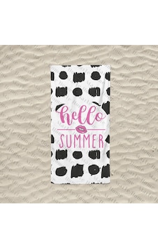 Marte Home Hello Summer P Baskılı Plaj Havlusu Marte Home Hello Summer P Baskılı Plaj Havlusu