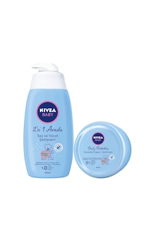 Nivea Baby Saç ve Vücut Şampuanı 500 ML + Nemlendirici Bebek Kremi 200 ML Nivea Baby Saç ve Vücut Şampuanı 500 ML + Nemlendirici Bebek Kremi 200 ML
