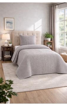 Muk's Modern Line Premium 2 Parça Battaniye Seti Özel Çantalı 150x220 Cm Yastık Kılıfı 50x70 Cm 1 Adet Gri Muk's Modern Line Premium 2 Parça Battaniye Seti Özel Çantalı 150x220 Cm Yastık Kılıfı 50x70 Cm 1 Adet Gri