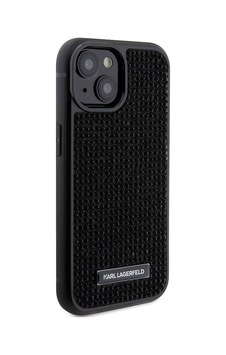 Apple Uyumlu iPhone 15 Plus Kılıf Karl Lagerfeld Taşlı Metal Logo Lisanslı Kapak Siyah Apple Uyumlu iPhone 15 Plus Kılıf Karl Lagerfeld Taşlı Metal Logo Lisanslı Kapak Siyah