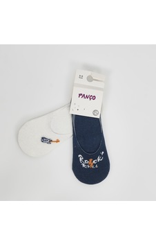 Panço Unisex Çocuk 2'li Çorap Beyaz Panço Unisex Çocuk 2'li Çorap Beyaz