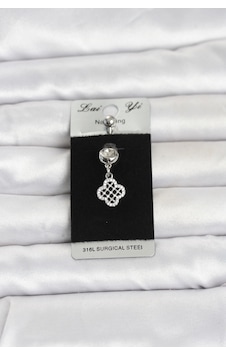 Bay 316l Cerrahi Çelik Zirkon Taşlı Sallantılı Yonca Model Göbek Piercing Najmaddin Standart Bay 316l Cerrahi Çelik Zirkon Taşlı Sallantılı Yonca Model Göbek Piercing Najmaddin Standart