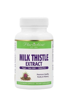 Takviye Paradise Herbs, Milk Thistle Extract, 60 Vegetarian Capsules 250 Mg Per Capsule Takviye Paradise Herbs, Milk Thistle Extract, 60 Vegetarian Capsules 250 Mg Per Capsule