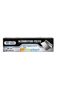 Niceplast Alüminyum Folyo 100 Metre 30cm 10 Mikron Niceplast Alüminyum Folyo 100 Metre 30cm 10 Mikron