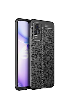 Zore Vivo V21e Kılıf Omsy Niss Silikon Kapak - Siyah Zore Vivo V21e Kılıf Omsy Niss Silikon Kapak - Siyah