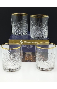Paşabahçe 520414 Golden Touch Viski 420cc 4 Lü Paşabahçe 520414 Golden Touch Viski 420cc 4 Lü