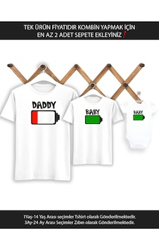 Baba Oğul Kız Daddy Baby Tişört Baba Oğul Kız Daddy Baby Tişört