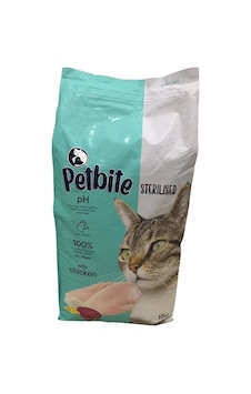 Petbite Kısırlaştırılmış Tavuk Kedi Maması 15 Kg