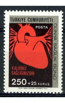 DÜNYA SAĞLIK GÜNÜ,1972 Tek Pul Tam Seri,ASB-5022 DÜNYA SAĞLIK GÜNÜ,1972 Tek Pul Tam Seri,ASB-5022