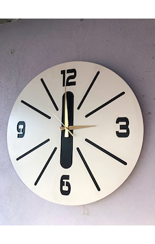 Aa Shop Ahşap Dekoratif Farklı Desenli Duvar Saati 50 CM Beyaz Aa Shop Ahşap Dekoratif Farklı Desenli Duvar Saati 50 CM Beyaz