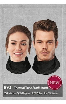 Doreanse Unisex Yetişkin Atkı 870-Siyah-Std Siyah
