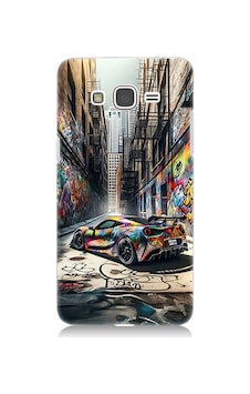 Samsung Galaxy Grand Prime Uyumlu Renkli Grafiti Desenli Silikon Kılıf Samsung Galaxy Grand Prime Uyumlu Renkli Grafiti Desenli Silikon Kılıf