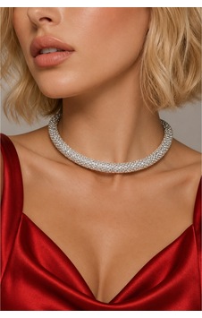 Zirkon Taşlı Işıltılı Choker Kolye Kristal Taşlı Şık Boyunluk Kadın Kolyesi Gümüş - 900687944 Gümüş Zirkon Taşlı Işıltılı Choker Kolye Kristal Taşlı Şık Boyunluk Kadın Kolyesi Gümüş - 900687944 Gümüş