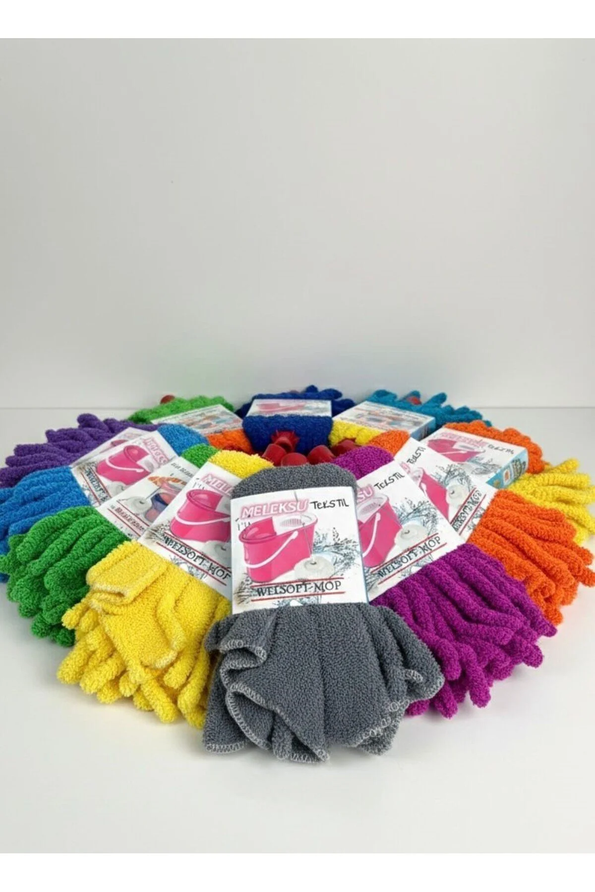 Lüx Mop Ucu Mikrofiber Başlık