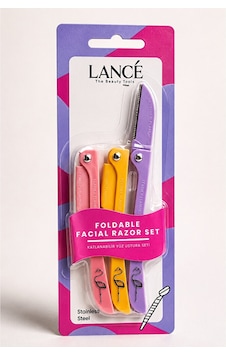 Lancé Professional 3'lü Kaş Usturası Flamingo - Katlanabilir Facial Razor & Dermaplaning Set Lancé Professional 3'lü Kaş Usturası Flamingo - Katlanabilir Facial Razor & Dermaplaning Set