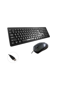 Kablolu Klavye Q Mouse Seti Everest Uyumlu Km-515