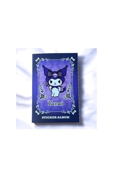 Bak Gel Al Lüks Gotik Kuromi Sticker Albümü Kuromi Sticker Defteri - Gotik Tarz Ve Gül Motifleri - Bgakuromi010 Çok Renkli
