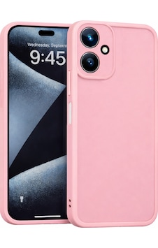 Samsung Galaxy A06 Uyumlu Kamera Çıkıntılı Mat Silikon Telefon Kılıfı Pembe Samsung Galaxy A06 Uyumlu Kamera Çıkıntılı Mat Silikon Telefon Kılıfı Pembe